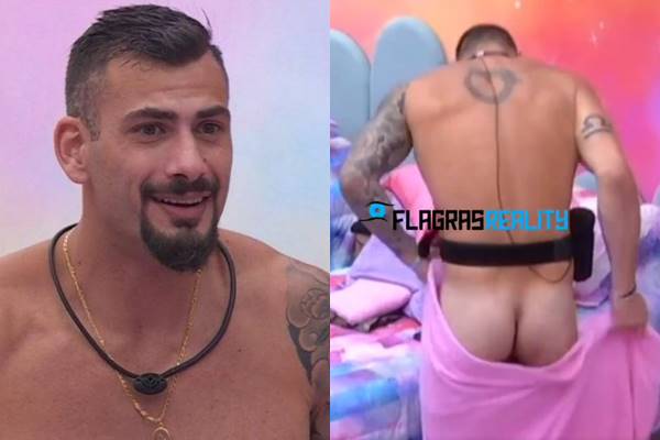 Nizam se descuidou e mostrou a bunda no BBB 24