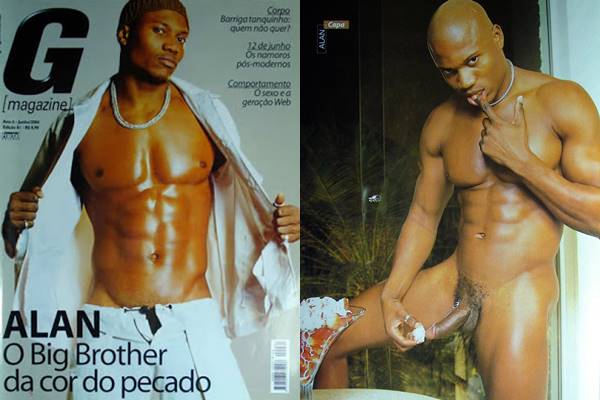 Ex-BBB Alan Cavalcante pelado na revista G Magazine